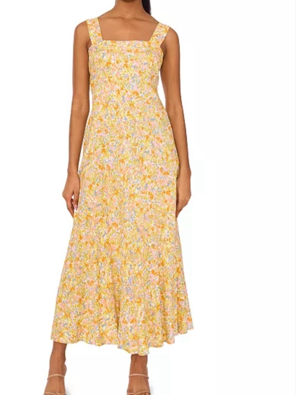 MSK Women's Sleeveless Square-Neck Maxi Dress size XL